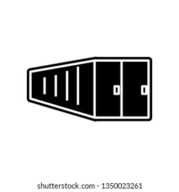 Container icon. Element of logistics for mobile concept and web apps icon. Glyph, flat icon for website design and development, app development