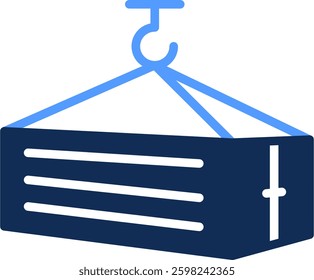 Container Icon Glyph Color Vector Illustration