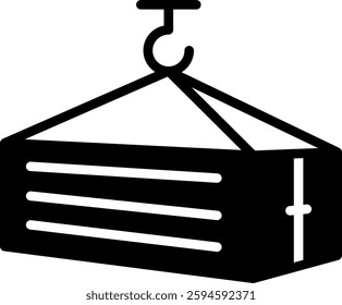 Container Icon Glyph Vector Illustration