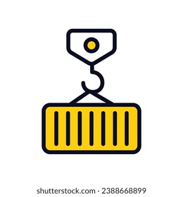Container icon isolate white background vector stock illustration