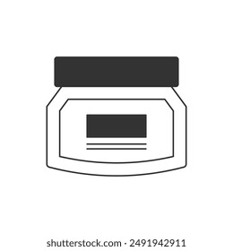 Container icon isolated on white background. Skincare symbol modern, simple, vector, icon for website design, mobile app, ui. Vector Illustration