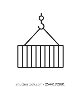 Container icon. isolated vector icon.