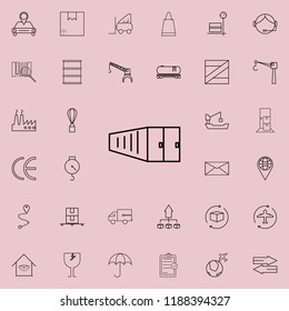 Container icon. logistics icons universal set for web and mobile
