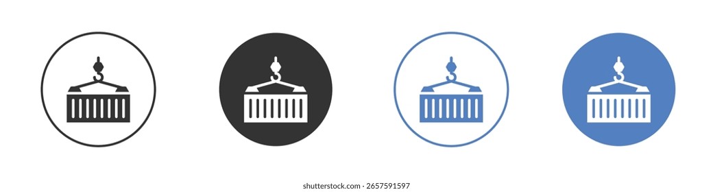 Diseños gráficos de logotipo de icono de contenedor