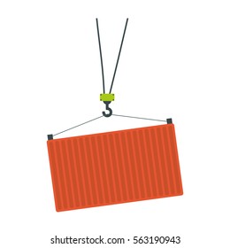 container icon over white background. colorful design. vector illustration
