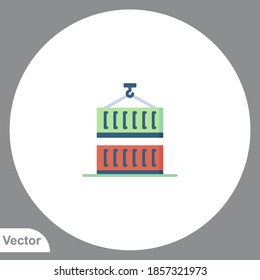 Container icon sign vector,Symbol, logo illustration for web and mobile