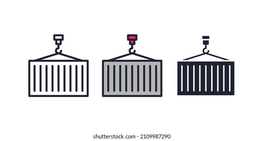 container icon symbol template for graphic and web design collection logo vector illustration