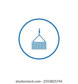 Container icon Thin line flat illustration