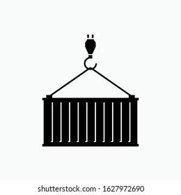 Container Icon. Transportation or Goods Moving Illustrations, Vector Sign & Trendy Symbol.