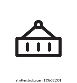 Container icon in trendy outline style design. Vector graphic illustration. Editable vector stroke. EPS 10.