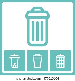 Container Icon Vector. 