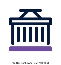 container icon. vector dual tone icon for your website, mobile, presentation, and logo design.