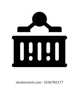 Container-Symbol. Vektorsymbol für Ihre Website, Ihr Handy, Ihre Präsentation und Ihr Logo-Design.