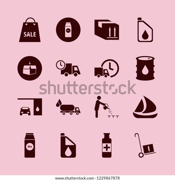 Container Icon Container Vector Icons Set Stock Vector Royalty Free