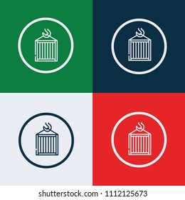 Container icon. Vector illustration.