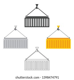 Container icon of vector illustration for web and mobile