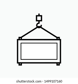 Container Icon - Vector, Sign and Symbol for Design, Presentation, Website or Apps Elements.