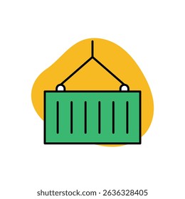 Container Icon vector stock illustration