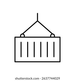 Container Icon vector stock illustration