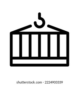 Ilustración de diseño del símbolo del vector del contenedor