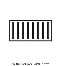 diseño de la ilustración de la plantilla de icono de contenedor