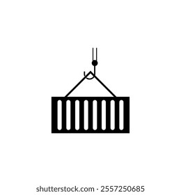 Container icon. Warehouse logo icon. Delivery service icon vector