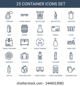 Container Icons Trendy 25 Container Icons Stock Vector (Royalty Free ...