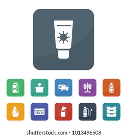 Container Icons Vector Collection Filled Container Stock Vector ...