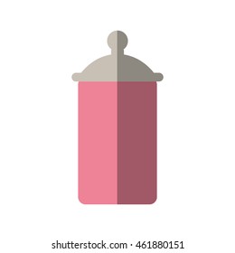 Container and kitchen concept represented by jar icon. Isolated and flat illustration