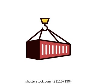 Container line icon. Vector symbol in trendy flat style on white background. Commerce sing for design.