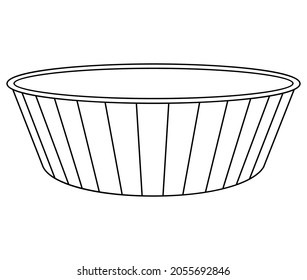 container line vector illustration,isolated on white background,top view