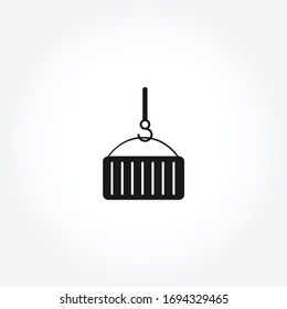 Icono de logística del contenedor. elemento de diseño aislado