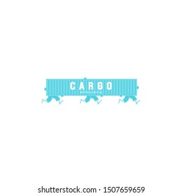 Container logo with running person