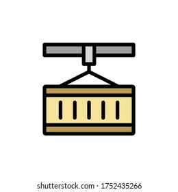 Container, manufacturing icon. Simple color with outline vector elements of production icons for ui and ux, website or mobile application