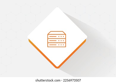 Container monitoring icon vector design