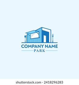 Container Park Vector Logo Design, container store logo