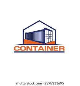 container rental element logo vector