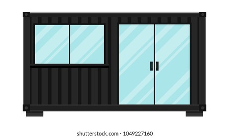 container room vector. free space for text. wallpaper. background.