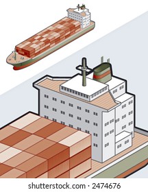 Container Ship Icon. Design Elements 41a, itâ€™s specially designed with a web designers in mind to achieve PIN SHARP ICONS ON A SCREEN.