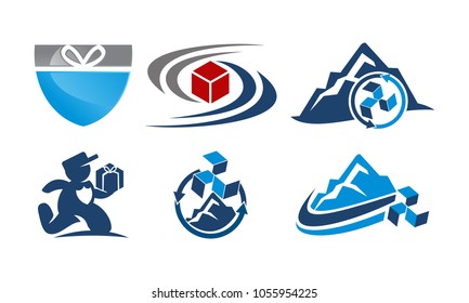 Container Shipping Service Set