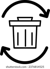 Ein Container-Silhouette zur Ökologie