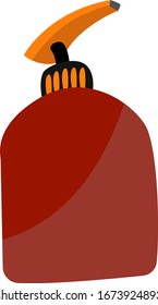 Contenedor de jabón, ilustración, vector sobre fondo blanco.