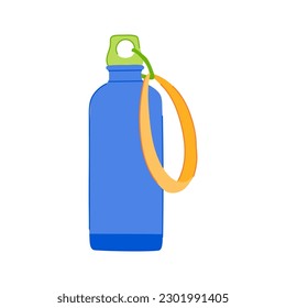container sport drinking bottle cartoon. health plastic, blank healthy container sport drinking bottle sign. isolated symbol vector illustration