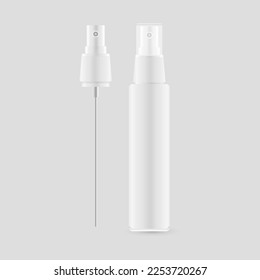 Container and spray bottle head