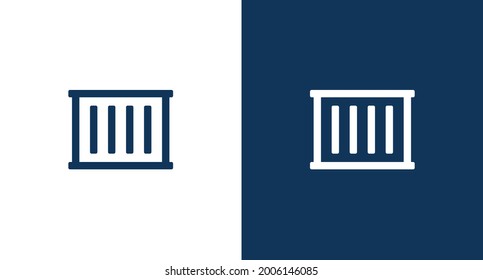 Container storage icon illustration isolated vector sign symbol