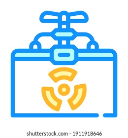 container for storing biomaterials color icon vector. container for storing biomaterials sign. isolated symbol illustration