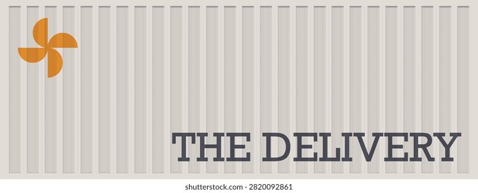 Container texture corrugated white with metal beige for roof sheet. Wall logo place with ship wood for pattern box door. Fluted ribbed texture with cardboard container colored.