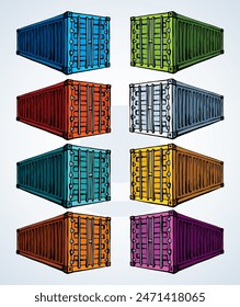 Container für den Transport. Vektorgrafik