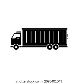 Container truck icon design template vector isolated illustration