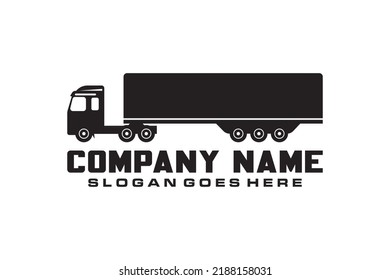 Container Truck Icon or Long Vehicle Icon.
